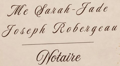 Me Sarah-Jade Joseph Robergeau, notaire